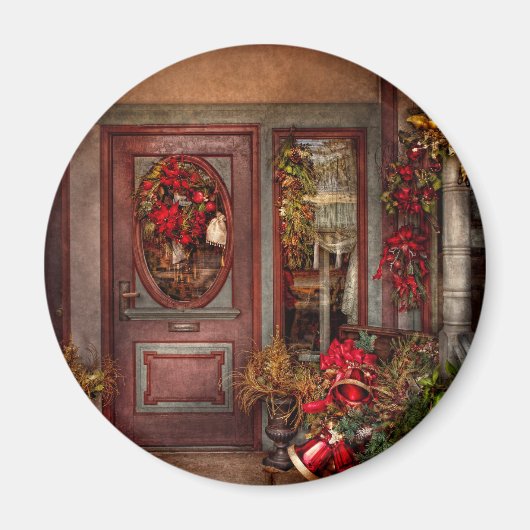 Winter - Store - Dressed für Ferien Magnet (Vorne)