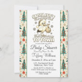 Winter Stork Wertvoll Ankündigung Kinderdusche (Vorderseite)