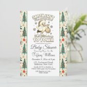 Winter Stork Wertvoll Ankündigung Kinderdusche (Stehend Vorderseite)