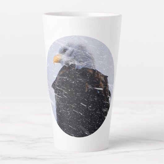 Winter Storm Bald Eagle Milchtasse (Vorderseite)