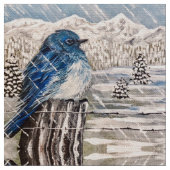 Winter Storm Bluebird Stoff (Nahaufnahme)