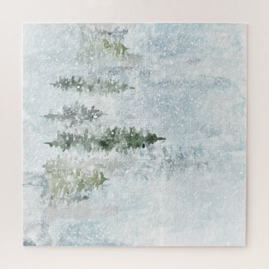 Winter Storm Pines Puzzle (Horizontal)