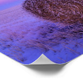 Winter Straw Bales bei Cartwright North Poster (Ecke)