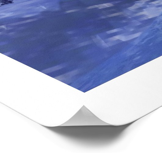 Winter Stream #2 mit Sprichwörtern Poster (Ecke)