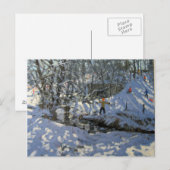 Winter Stream Derbyshire Postkarte (Vorne/Hinten)