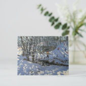 Winter Stream Derbyshire Postkarte (Stehend Vorderseite)