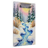 Winter Stream Landschaft Klemmbrett (Rechts)