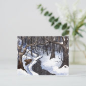 "Winter Streams #1" Landstraßen Postkarte (Stehend Vorderseite)