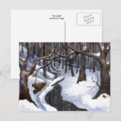 "Winter Streams #1" Landstraßen Postkarte (Vorne/Hinten)