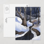 "Winter Streams #2" Landstraßen Postkarte (Vorne/Hinten)