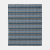 Winter Strick Blanket Blanket Blue Strick Druckled Fleecedecke (Vorderseite)