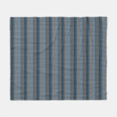 Winter Strick Blanket Blanket Blue Strick Druckled Fleecedecke (Vorderseite (Horizontal))