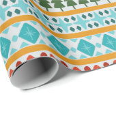 Winter-Strick Geschenkpapier (Rolleneckpunkt)