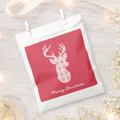 Winter Strick Weihnachts-Reindeer Gefälscher Geschenktütchen (Ausgeschnitten)