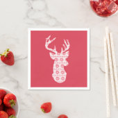 Winter Strick Weihnachts-Rentierpapier Napkins Serviette (Beispiel)