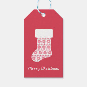 Winter Strick Weihnachts Strumpf Geschenktasten Geschenkanhänger