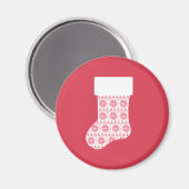 Winter Strick Weihnachts Strumpf Magnet (Vorderseite/Rückseite)