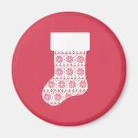 Winter Strick Weihnachts Strumpf Magnet