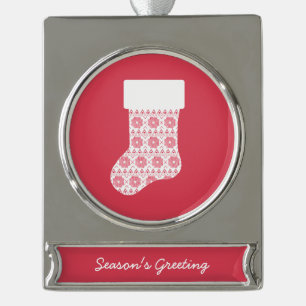 Winter Strick Weihnachts Strumpf Ornament