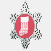 Winter Strick Weihnachts Strumpf Ornament (Rechts)