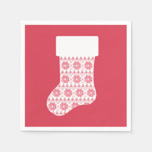 Winter Strick Weihnachts Strumpf Paper Napkins Serviette