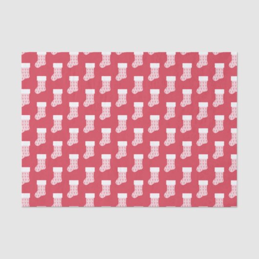 Winter Strick Weihnachts-Strumpf Tissue Paper Seidenpapier (Vorderseite)