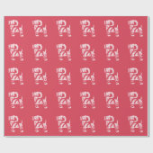 Winter Strick Weihnachts-Weihnachten Bock Wrapping Geschenkpapier (Flach)