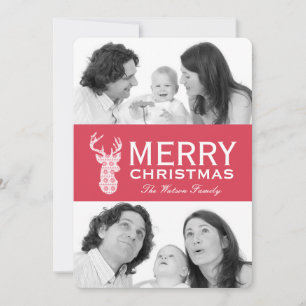 Winter Strick Weihnachts-Weihnachtskarte Feiertagskarte