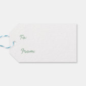 Winter Strick Weihnachtsbaum Geschenktasten Geschenkanhänger (Rückseite Horizontal)