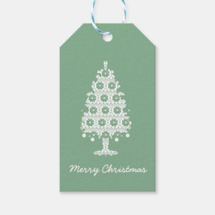 Winter Strick Weihnachtsbaum Geschenktasten Geschenkanhänger