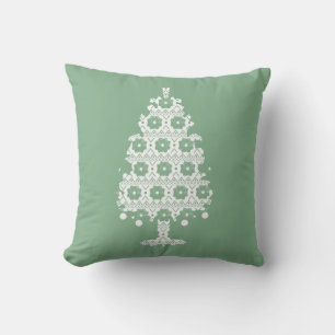 Winter-Strick-Weihnachtsbaum-Kissen Kissen
