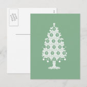 Winter Strick Weihnachtsbaum Postkarte (Vorne/Hinten)