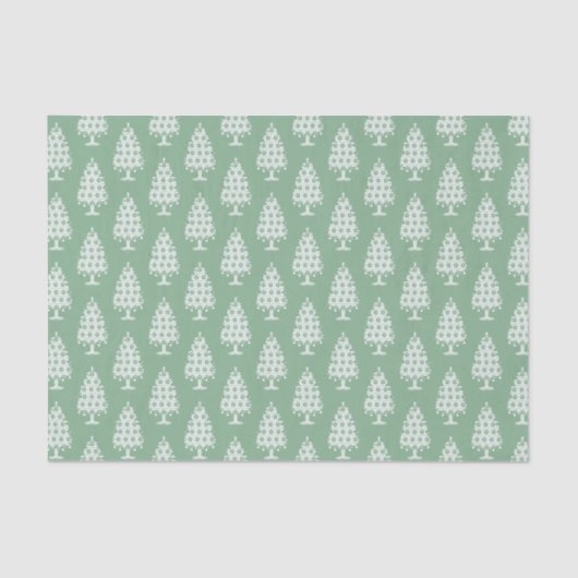 Winter Strick Weihnachtsbaum Tissue Seidenpapier (Vorderseite)