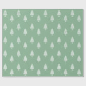 Winter Strick Weihnachtsbaum Wrapping Paper Geschenkpapier (Flach)