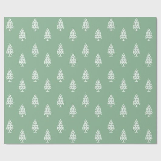 Winter Strick Weihnachtsbaum Wrapping Paper Geschenkpapier (Flach)
