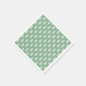 Winter Strick Weihnachtsbaumpapier Napkins Serviette (Ecke)