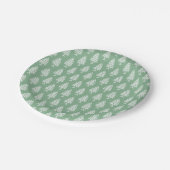 Winter Strick Weihnachtsbaumplatten Pappteller (Schrägansicht)