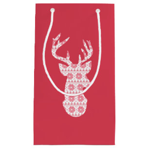 Winter Strick Weihnachtsmann-Geschenktasche Kleine Geschenktüte