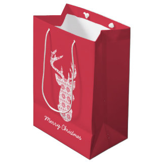 Winter Strick Weihnachtsmann-Geschenktasche Mittlere Geschenktüte