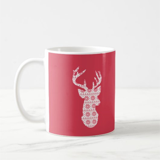 Winter Strick Weihnachtsmann Kaffeetasse (Links)
