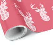 Winter Strick Weihnachtsmann-Umschlagpapier Geschenkpapier (Rolleneckpunkt)