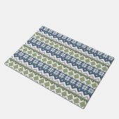Winter-Strickjacken-Türmatte Fußmatte (Schrägansicht)