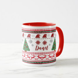 Winter strickt Funny Holiday Tasse