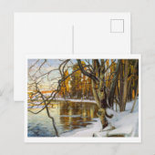 Winter Sun Painting von Westerholm Postkarte (Vorne/Hinten)