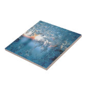 Winter Sunlight Through Frosted Ice Crystals Glass Fliese (Seite)