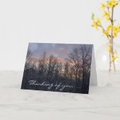 Winter Sunrise Denken Sie an Sie Karte (Gelbe Blume)