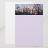 Winter Sunrise I Pastel Natur Landschaft Briefpapier (Vorne/Hinten)