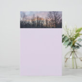 Winter Sunrise I Pastel Natur Landschaft Briefpapier (Stehend Vorderseite)