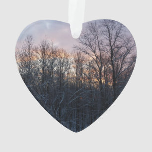 Winter Sunrise I Pastel Natur Landschaft Ornament