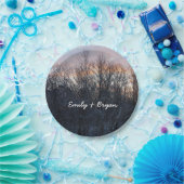 Winter Sunrise I Pastel Natur Landschaft Pappteller (Party)